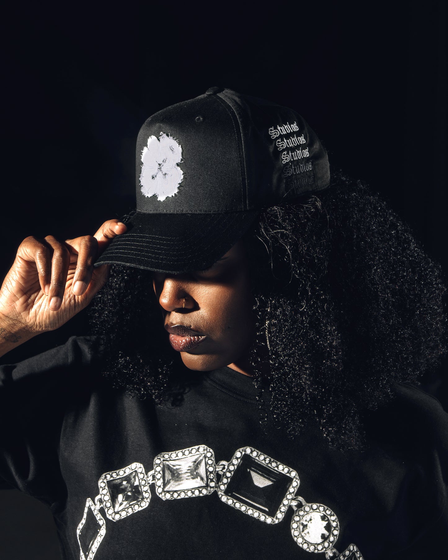 Diamond Frayed Hat